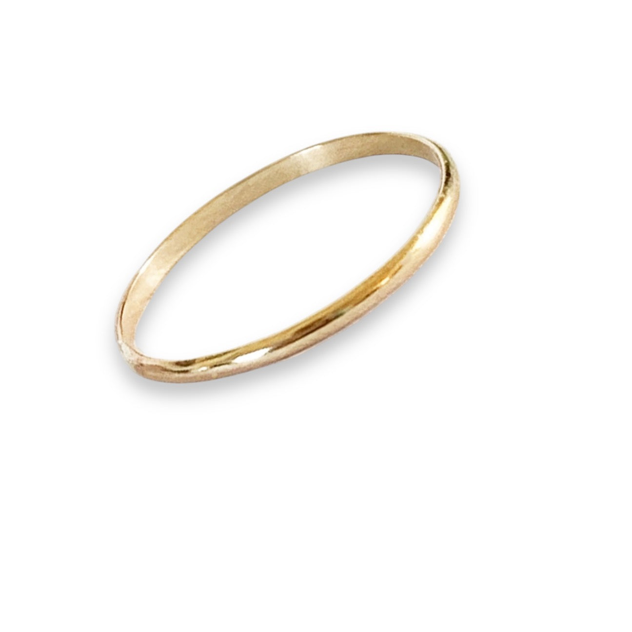 1mm Low Dome 14K Ring