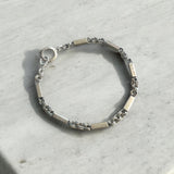 Antique Silver Bar Chain Anklet or Bracelet