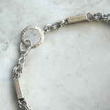 Antique Silver Bar Chain Anklet or Bracelet