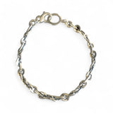 Distressed Heavy Link Silver Chain Anklet or Bracelet