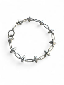 Spiked Silver Chain Anklet or Bracelet