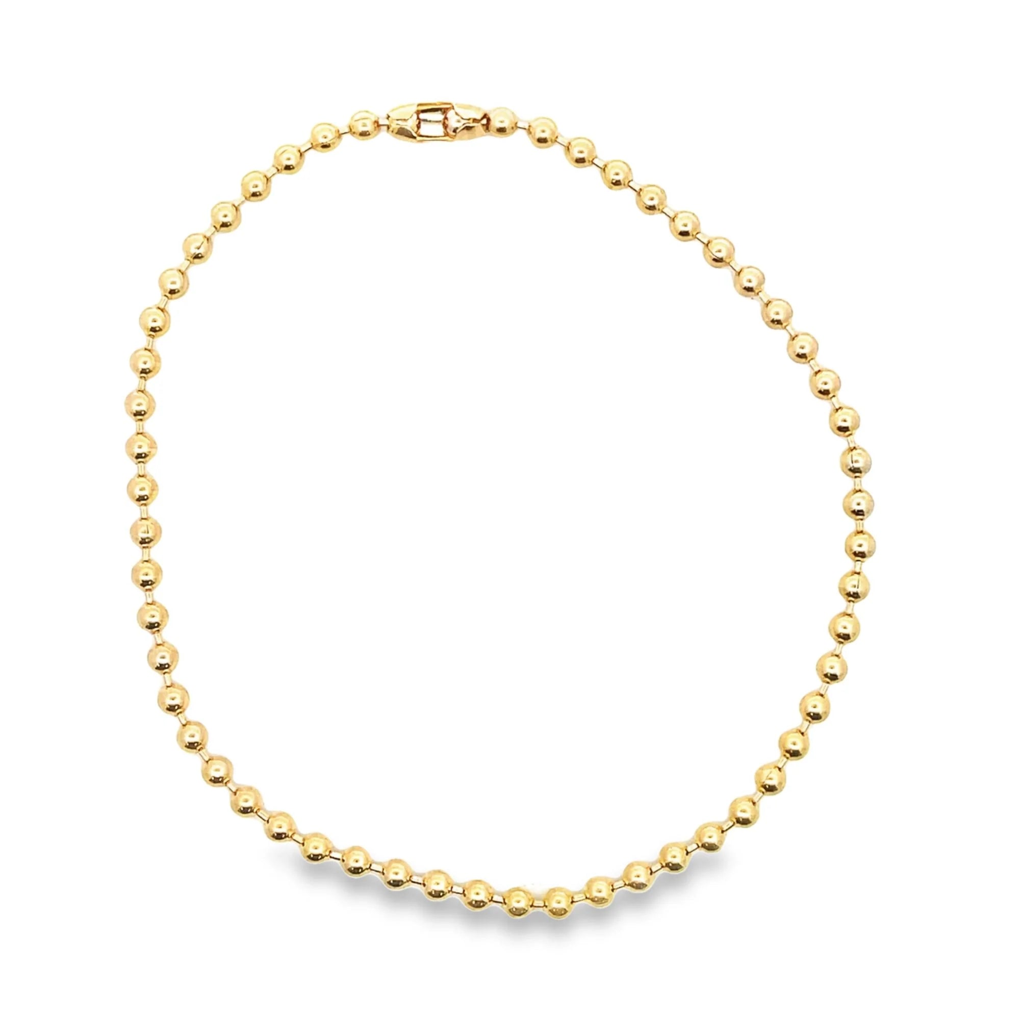 Bead 18k Gold Fill Anklet