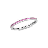 CZ Micro Eternity Colorful Gemstone Toe Ring