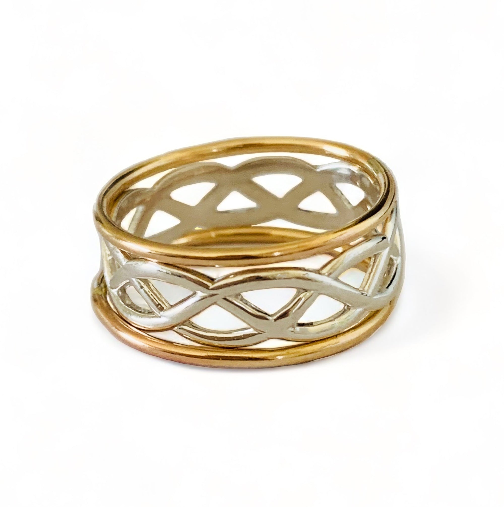 Celtic Weave Stack Toe Rings