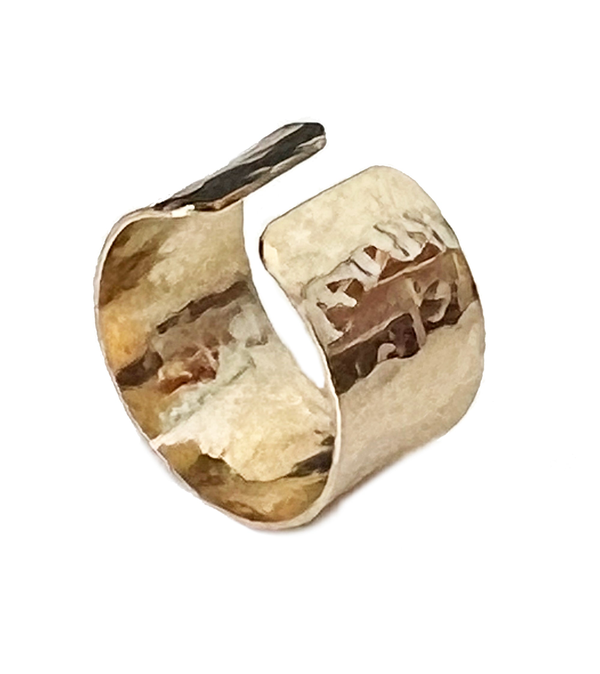 C-Gar Band Super Wide Gold Fill Adjustable Toe Ring