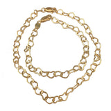 Linked Heart Chain Gold Filled Anklet