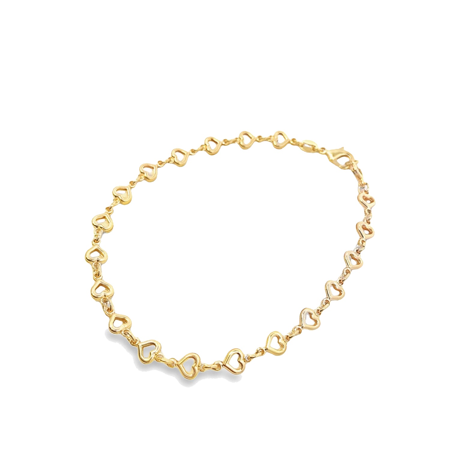 Heart Charm 18K Gold Fill Anklet