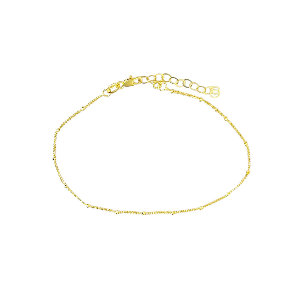 Satellite 18k Gold Filled Chain Anklet