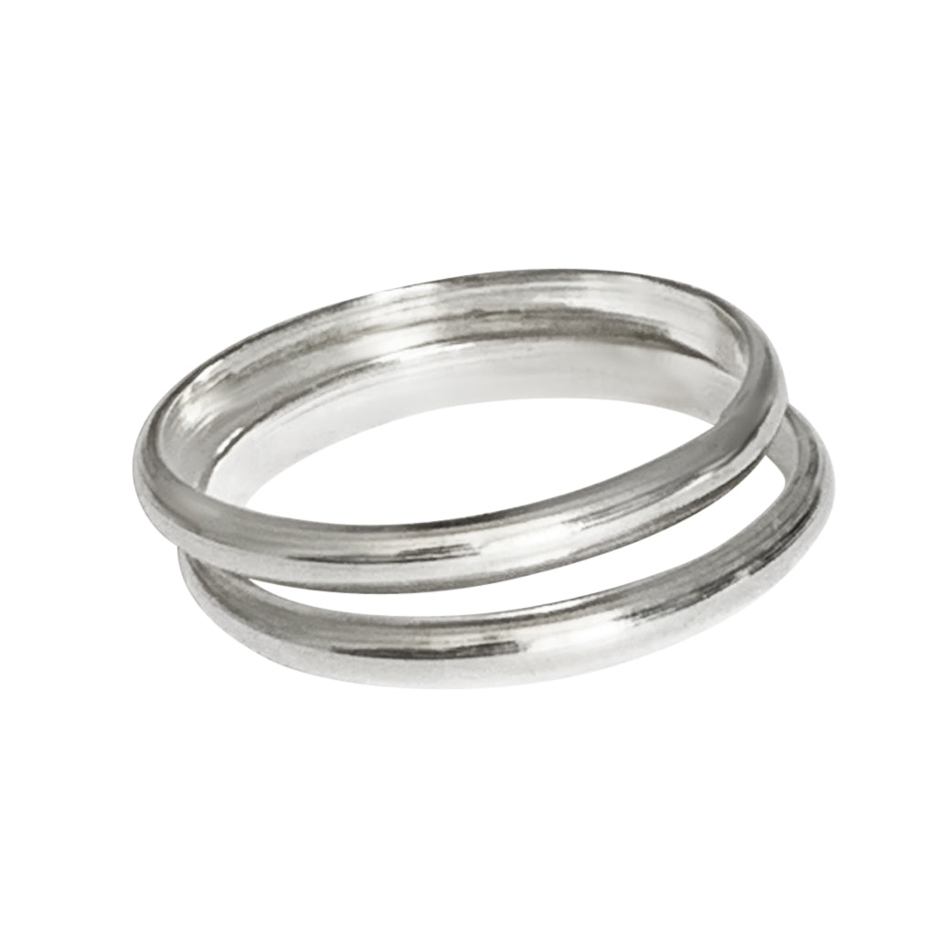 Double Layered sterling silver Toe Ring