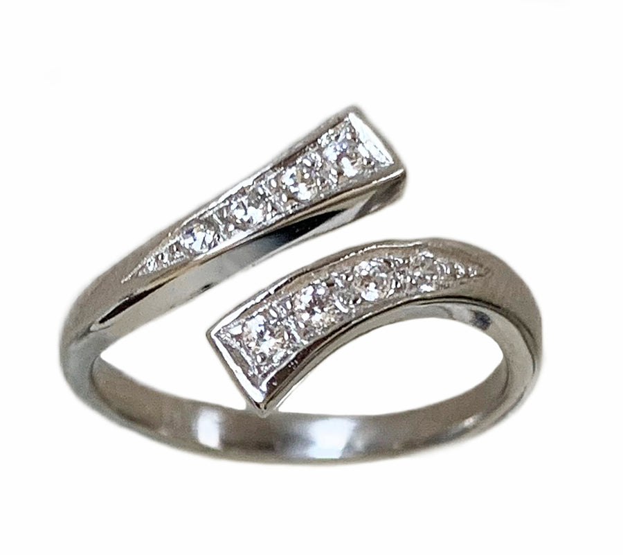  Toe Ring, Four Strand .925 Sterling Silver & 14K Gold Fill, Adjustable Ring For Foot Or Midi, Women, Girls, Or Men
